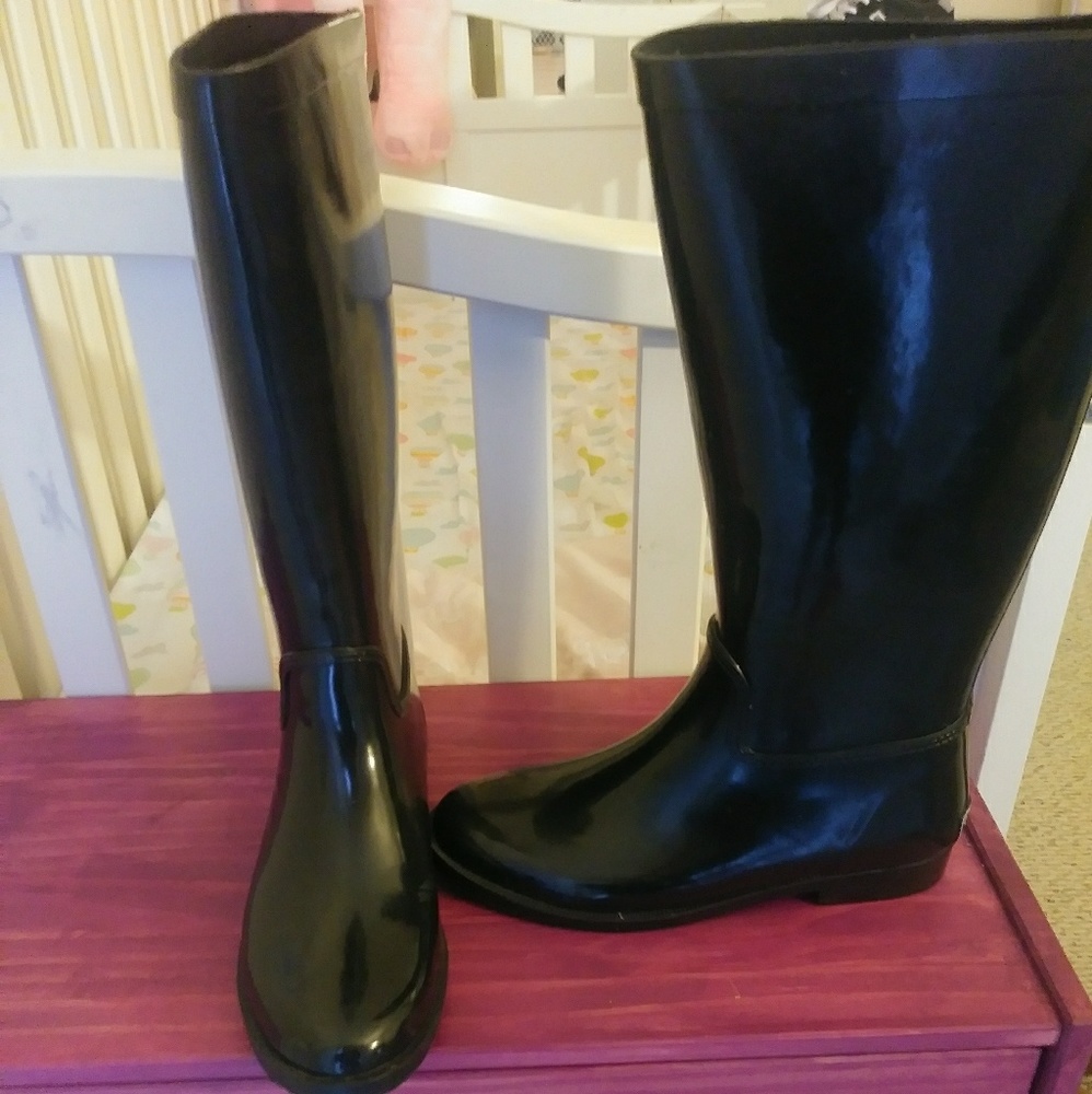 High rain boots